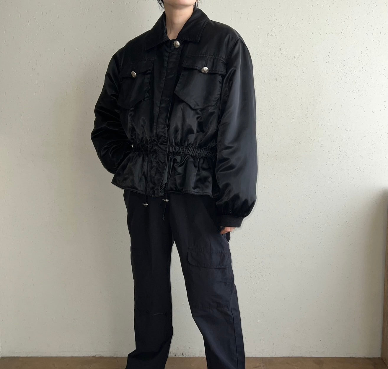 90s Black Design Jacket Made in Italy