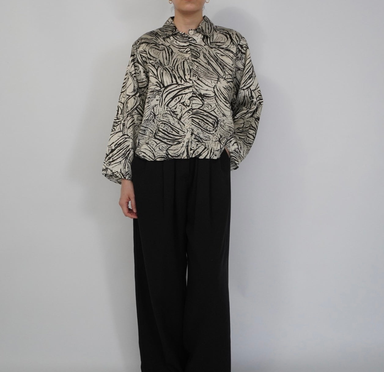 80s Pattern Shirt Made in USA