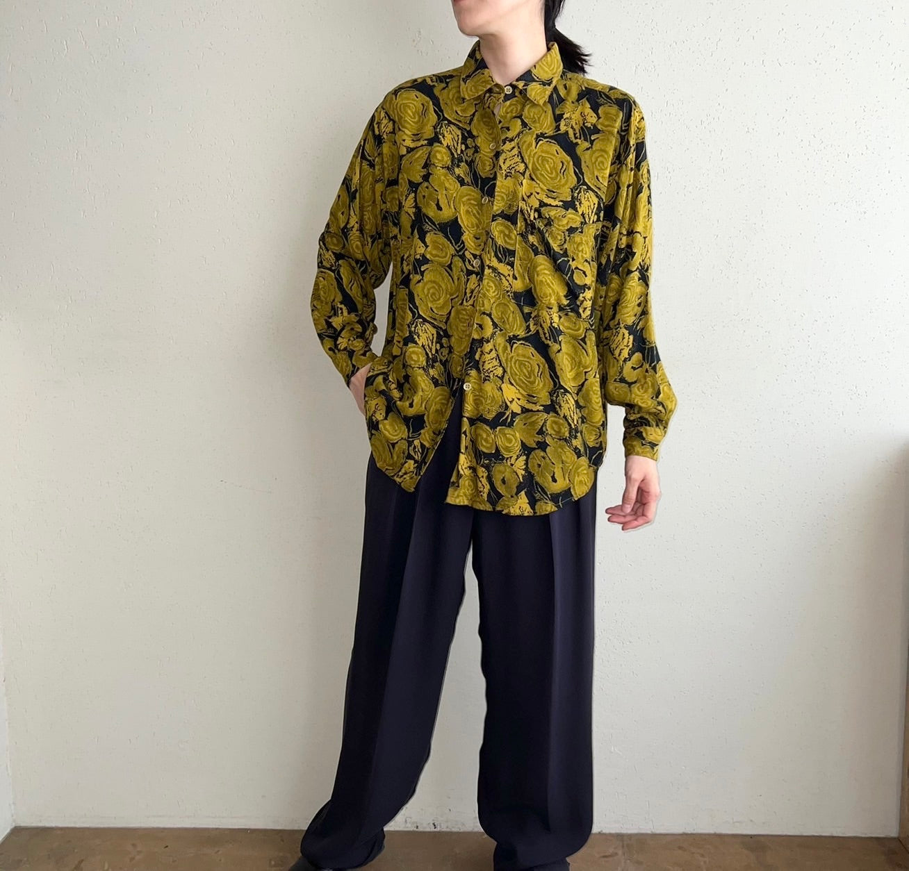 90s Rayon Printed Shirt