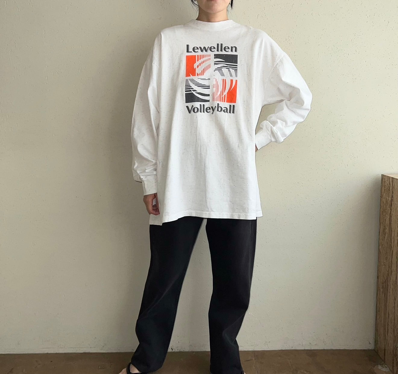 90s Printed Long T-shirt Made in USA