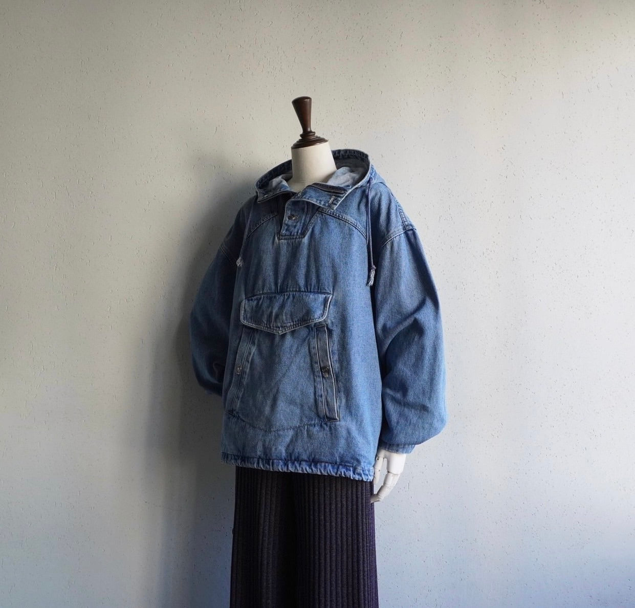 90s Denim Pullover Jacket