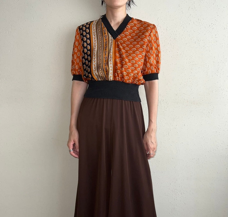 80s Printed Top