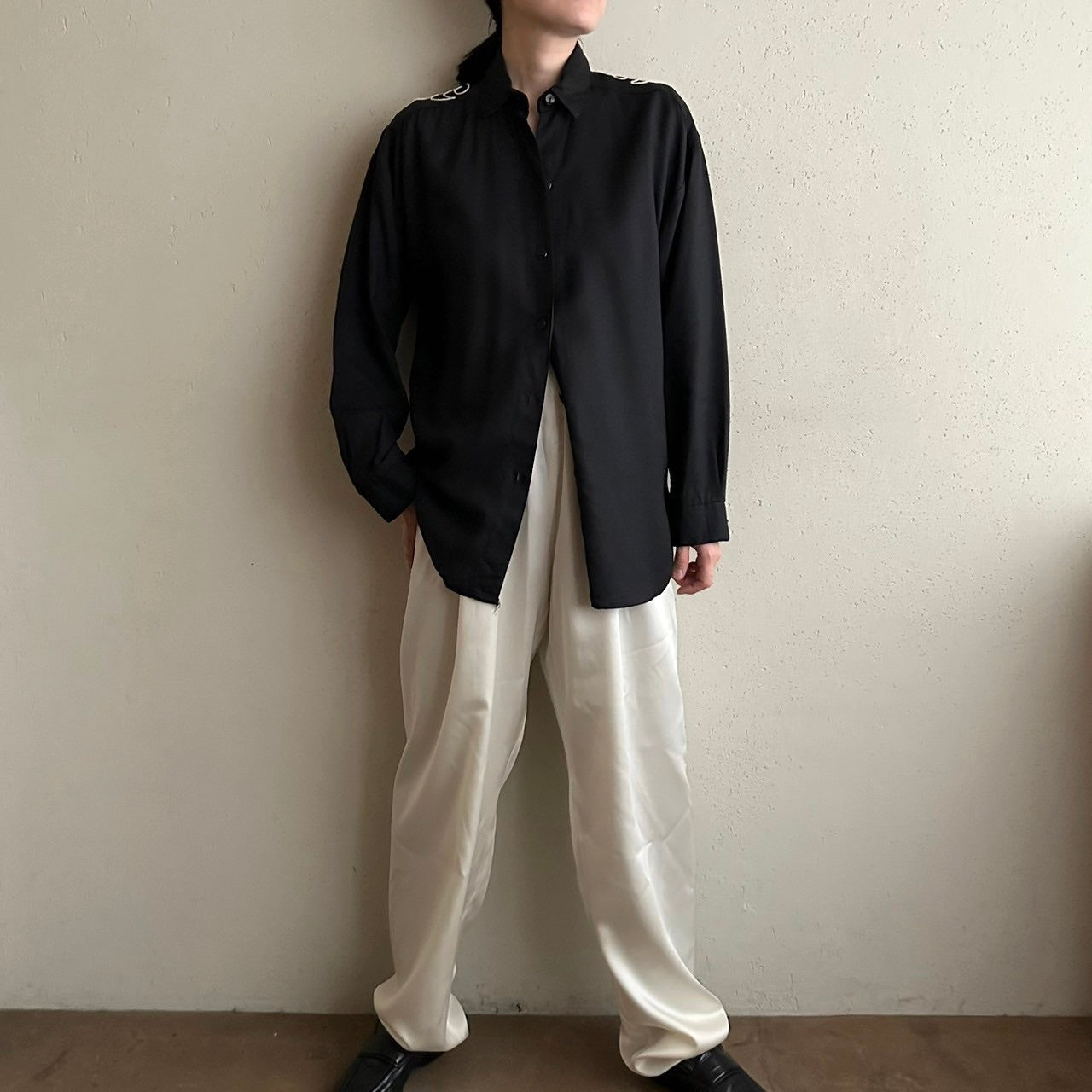 90s Rayon Design Shirt Made in USA