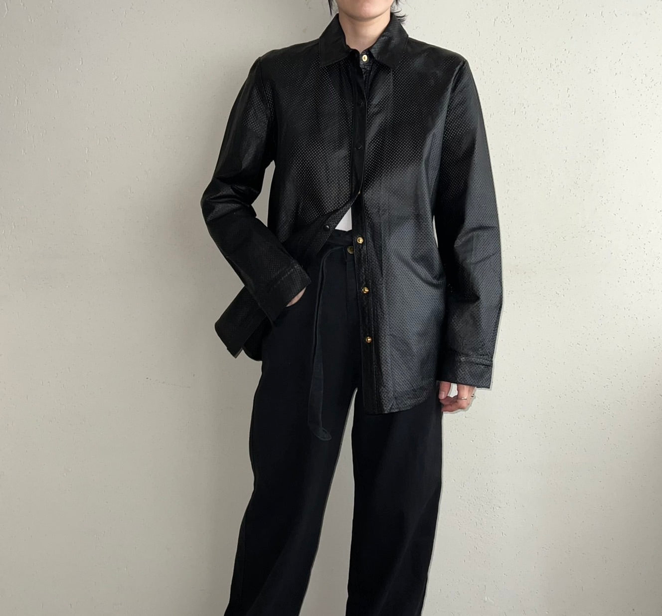 90s Leather Shirt