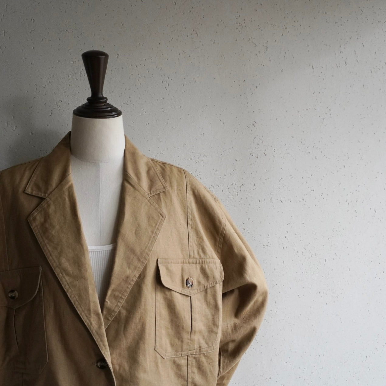 90s Linen Boxy Jacket