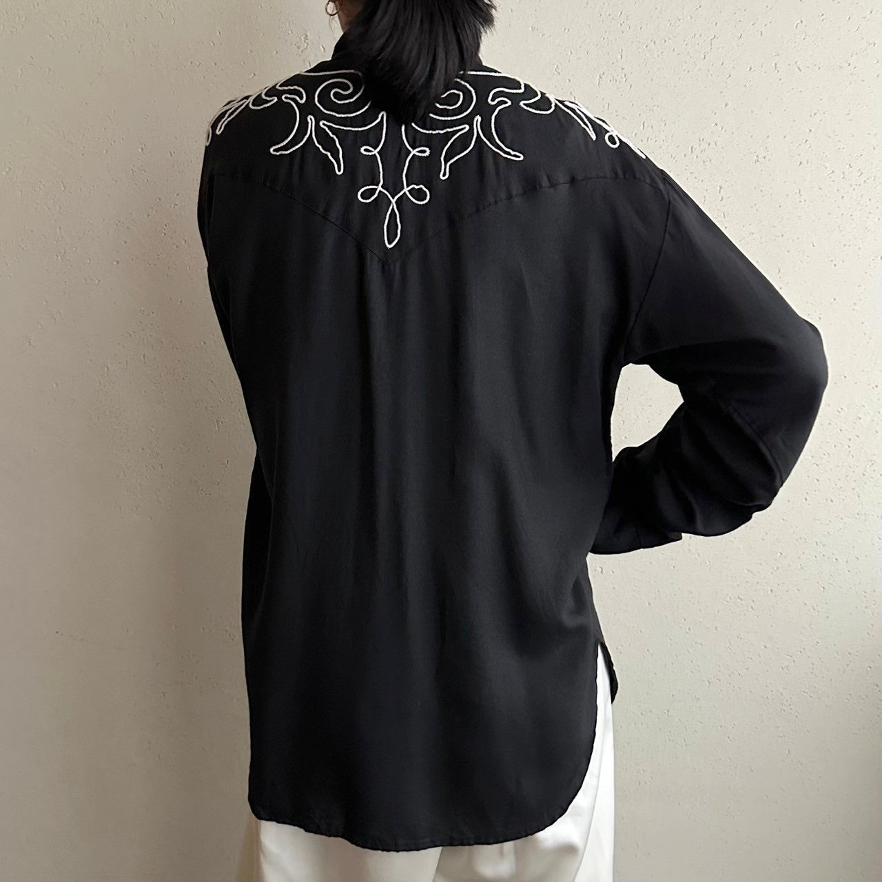 90s Rayon Design Shirt Made in USA