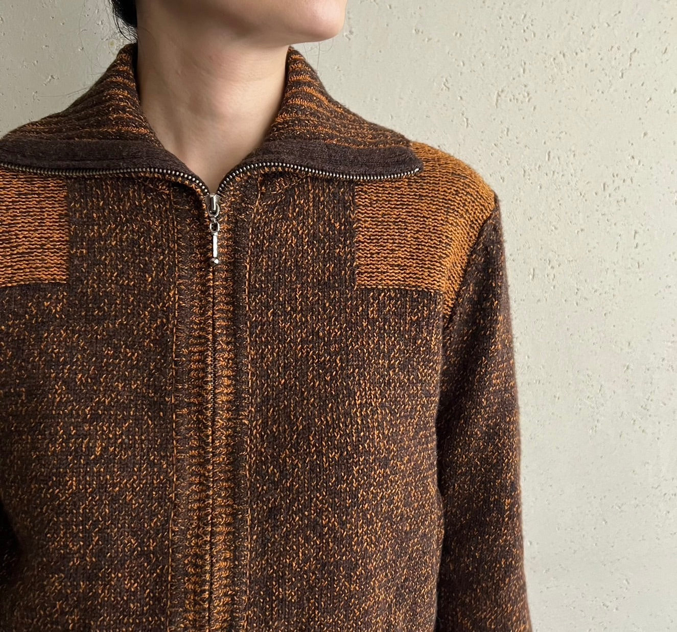 90s Silk Zipped Knit