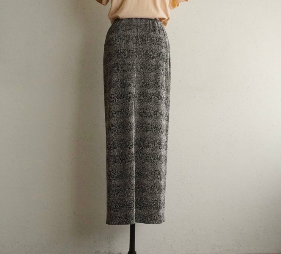 90s Pleated Print Skirt