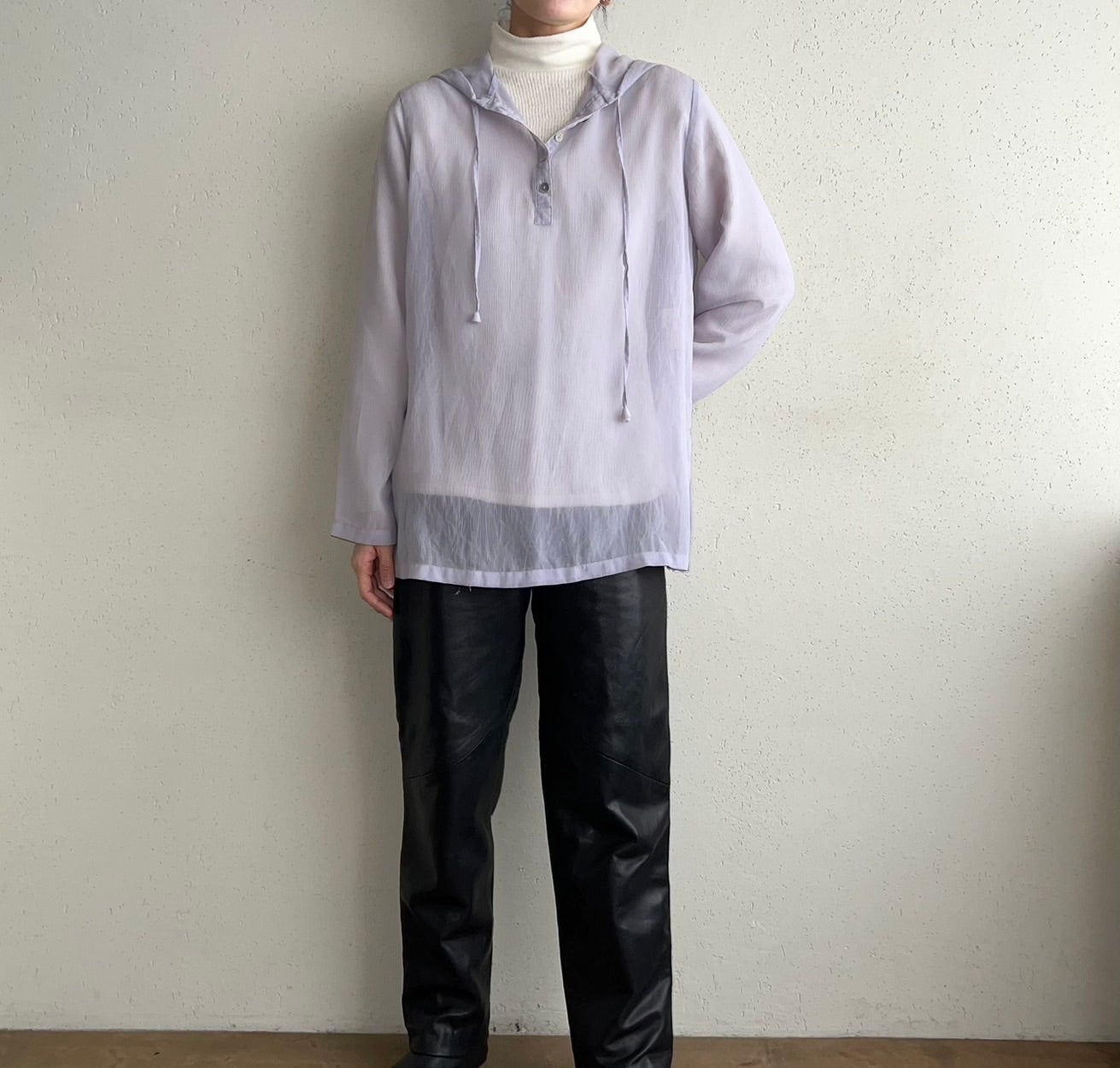 90s Purple Sheer Top