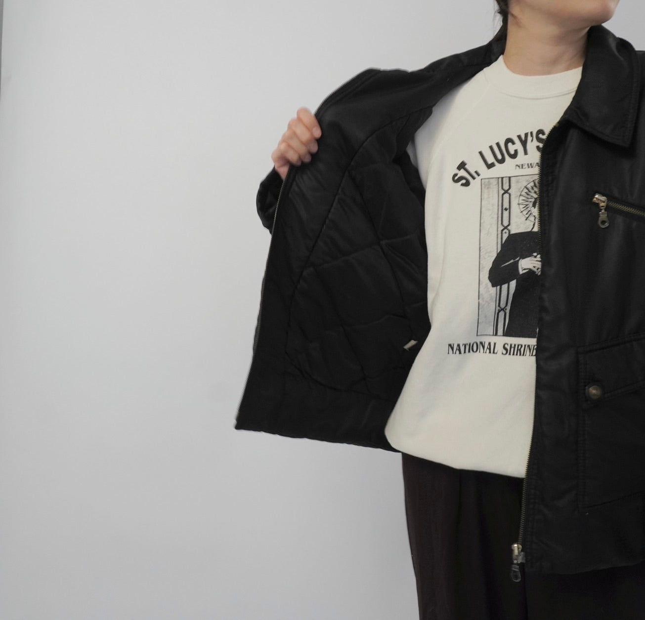 90s Black Jacket Made in Italy