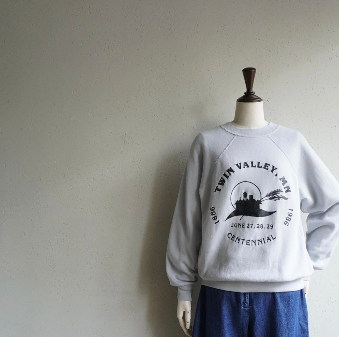 80s Printed Sweater Made in USA