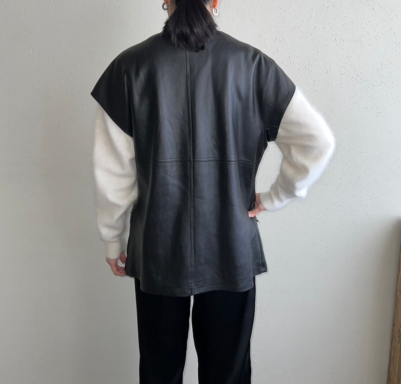 90s Faux Leather Vest