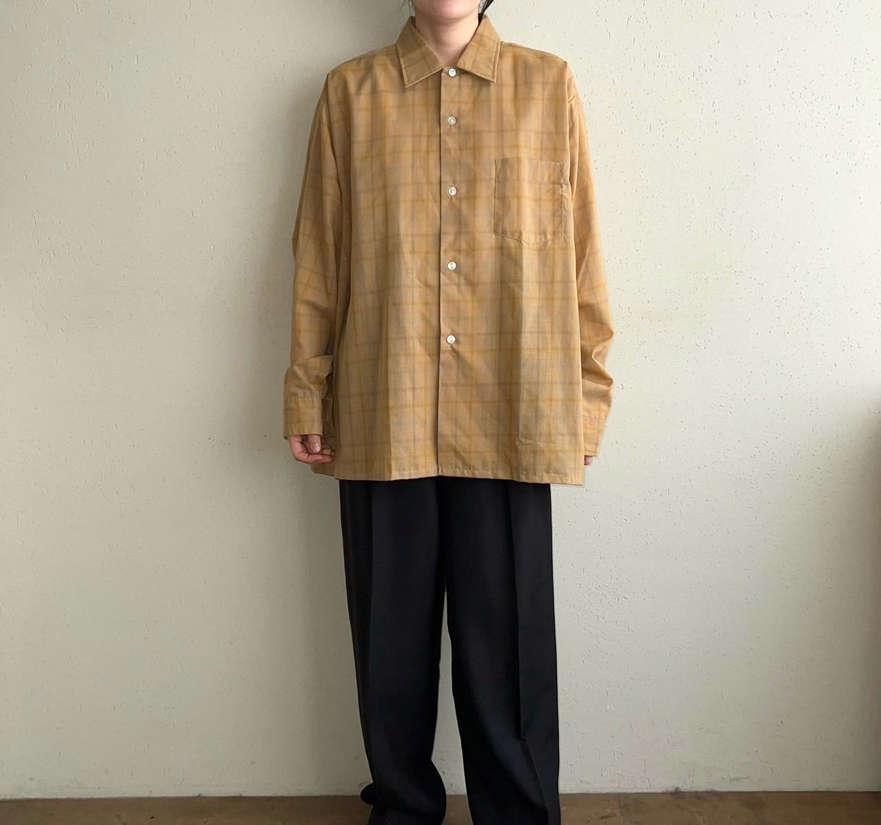 60s"B.V.D." Plaid Shirt