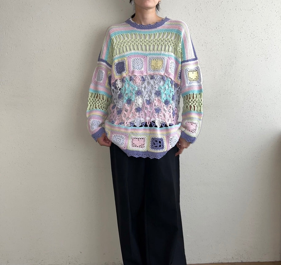 EURO Crochet Knit Top