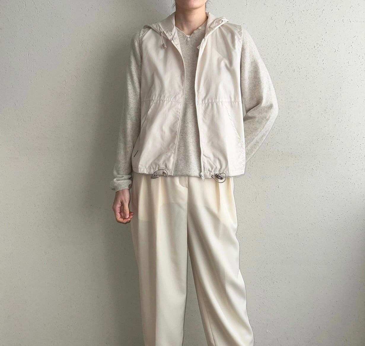 90s Sleeveless Zipped Top Dead Stock
