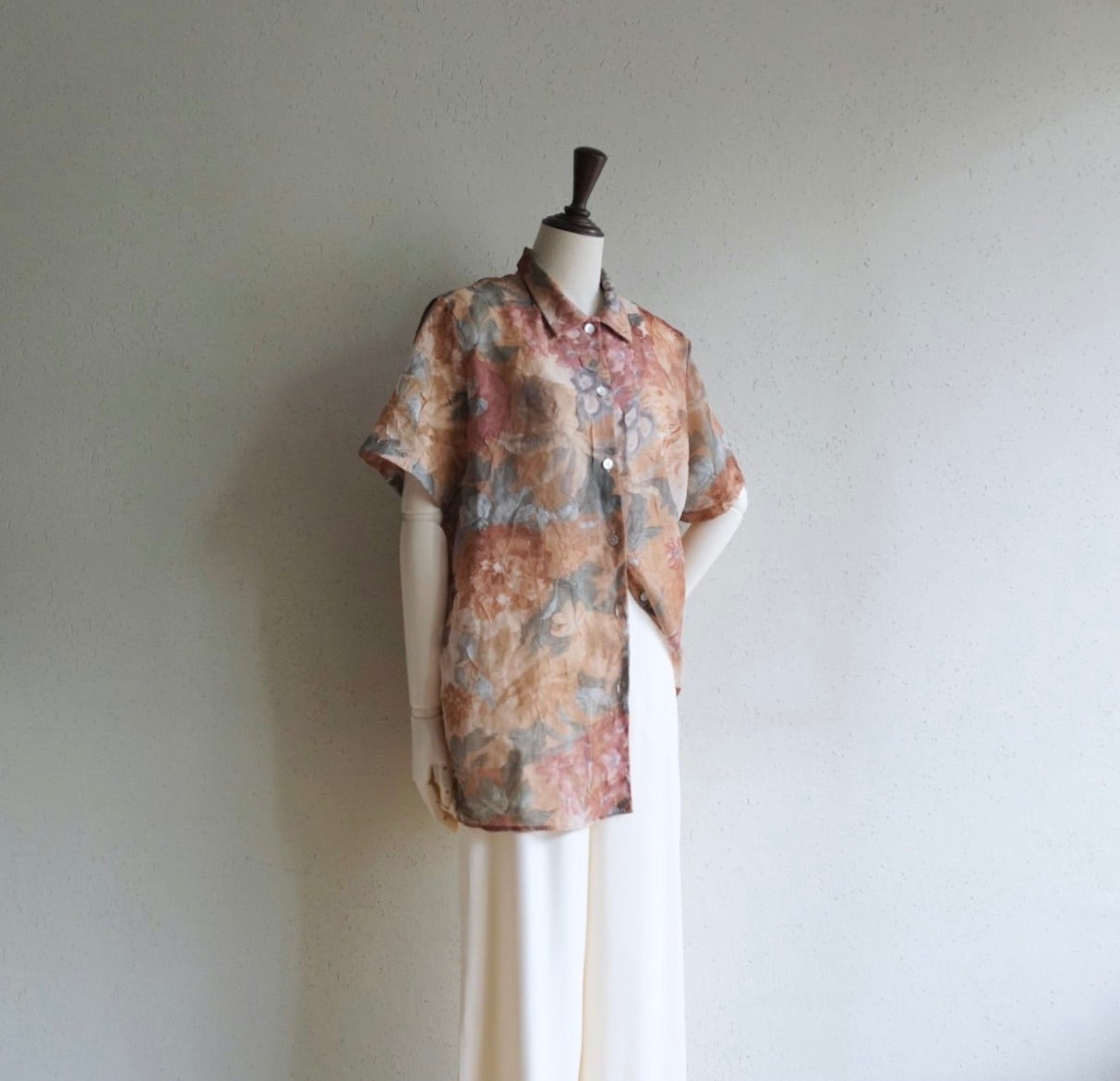 90s Printed Sheer Shirt Made in USA
