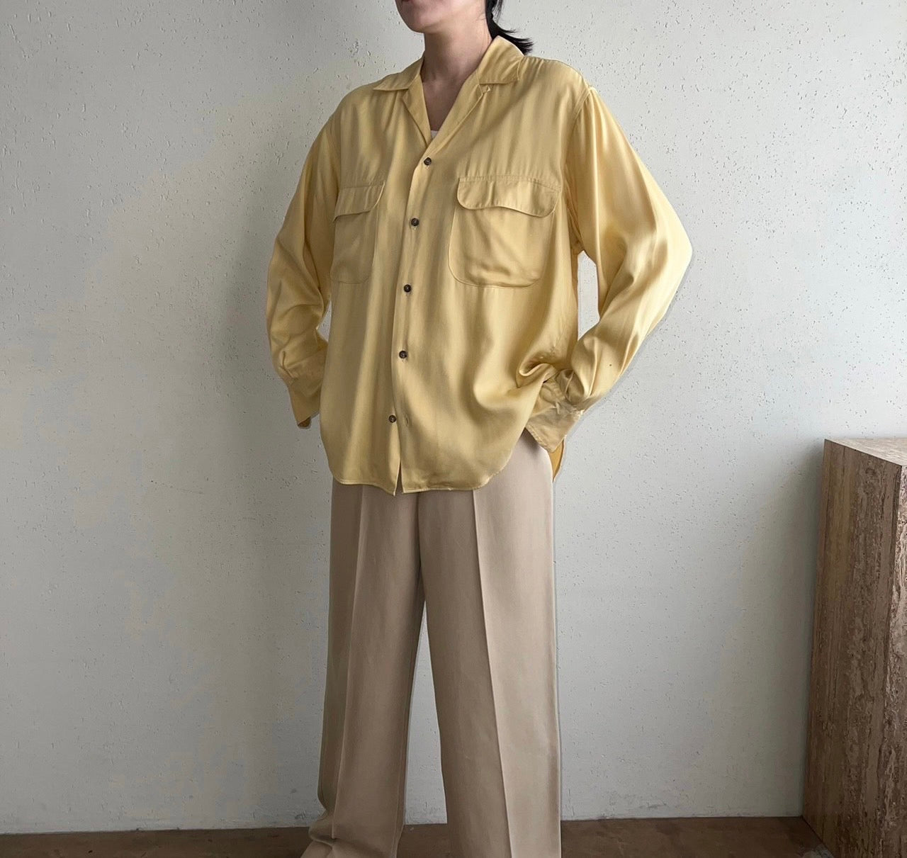 90s " Ralph Lauren" × "BERGDORF GOODMAN"Rayon Shirt