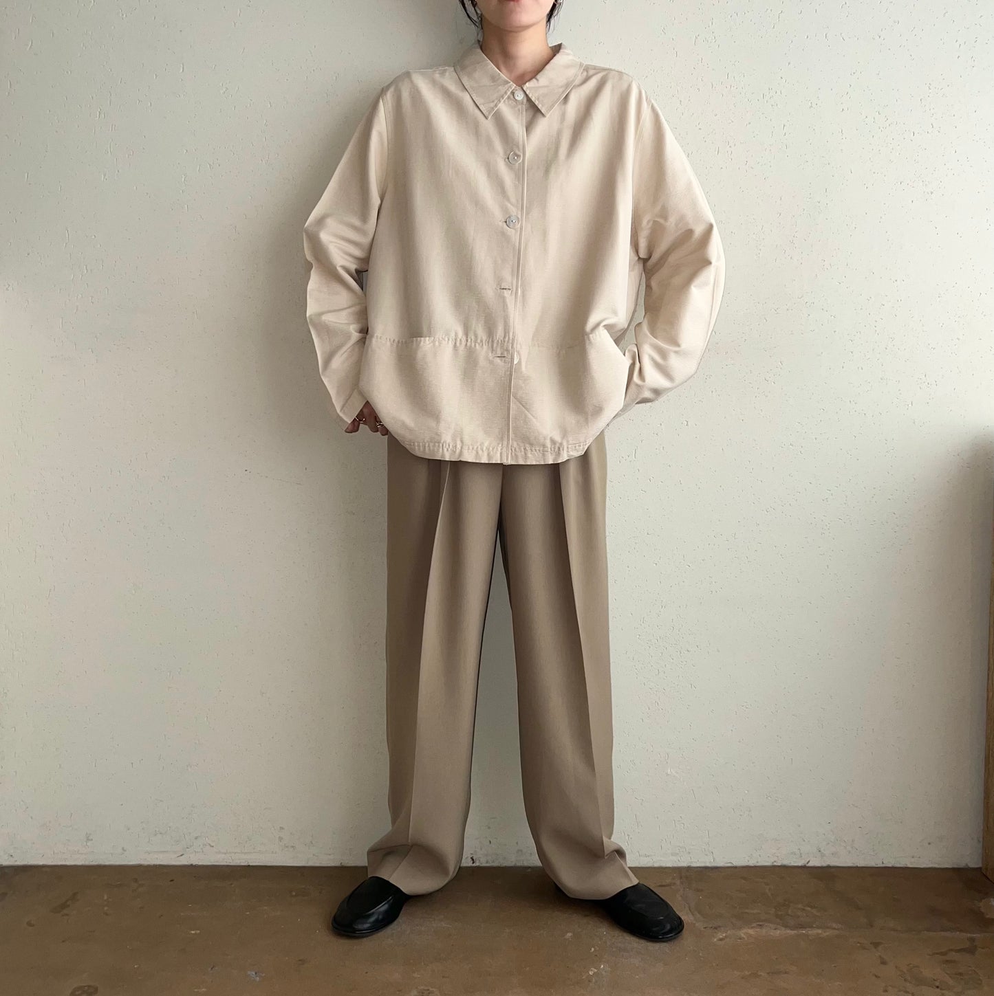 90s Silk Shirt Jacket