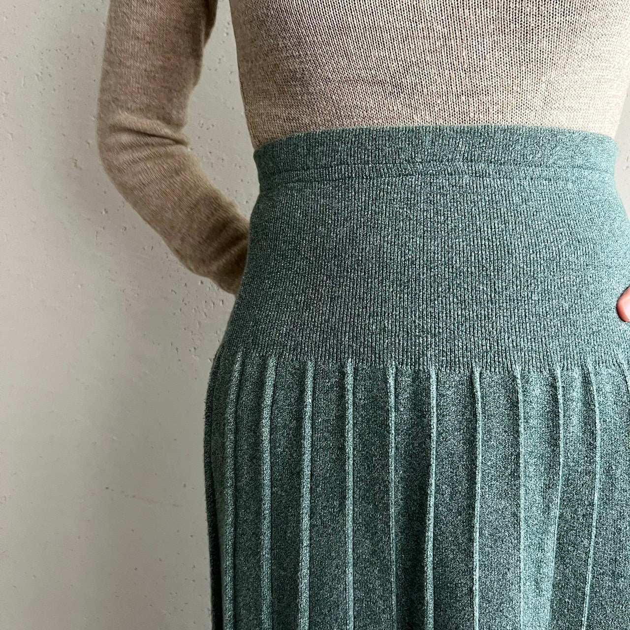 90s Cotton Knit Skirt Made in USA