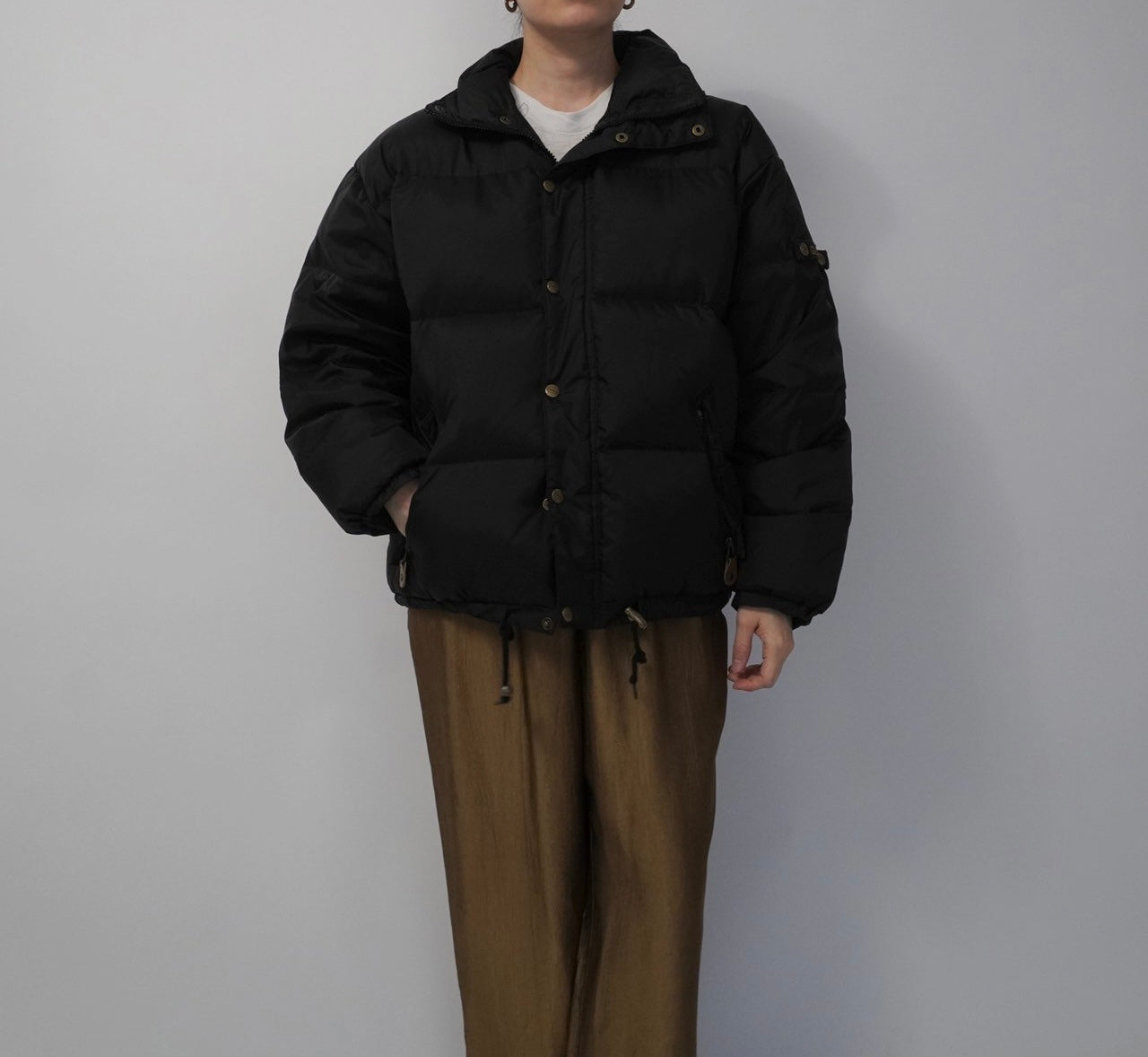 90s Black Down Jacket