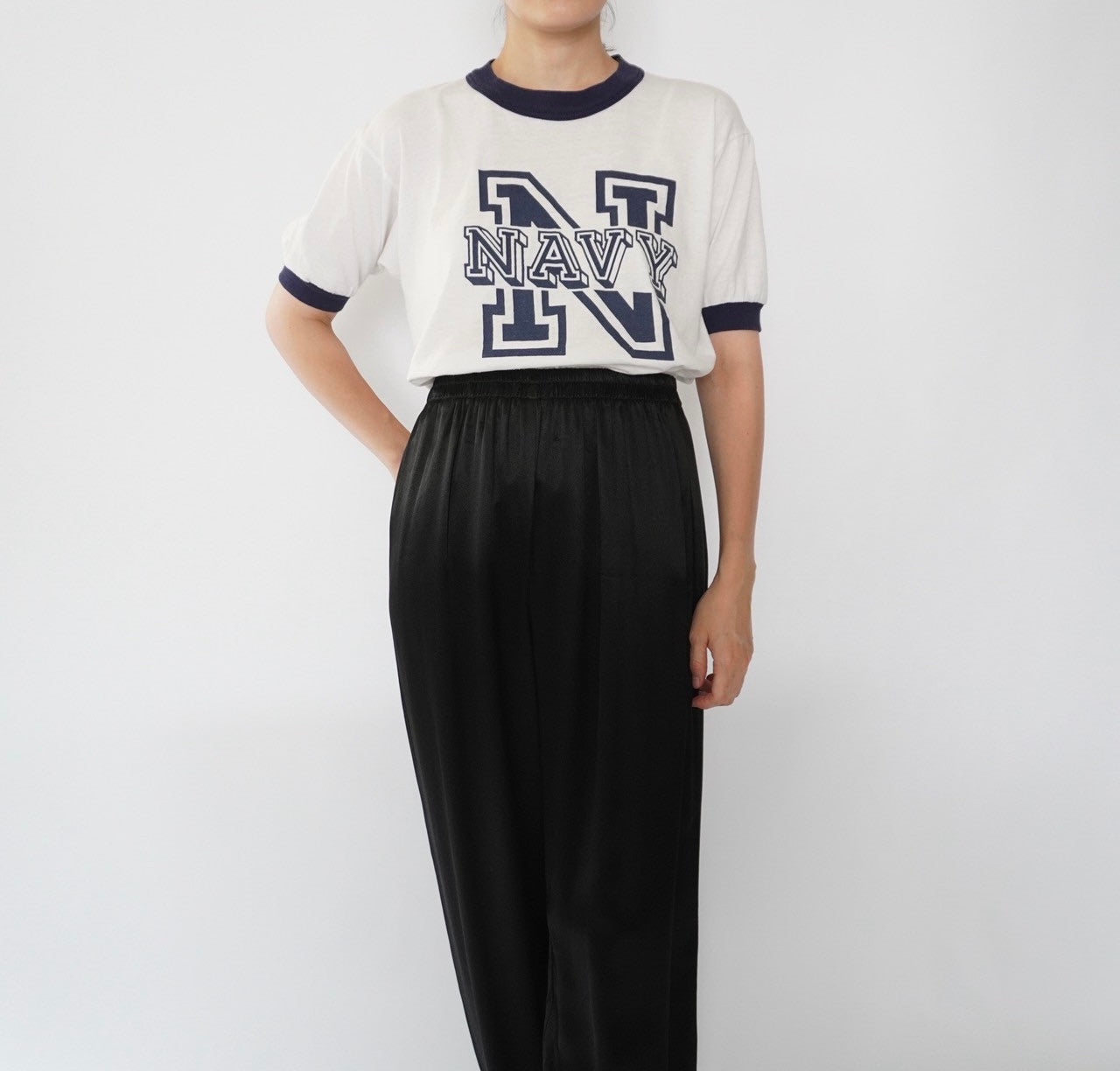 90s Printed Ringer T-shirt Made in USA