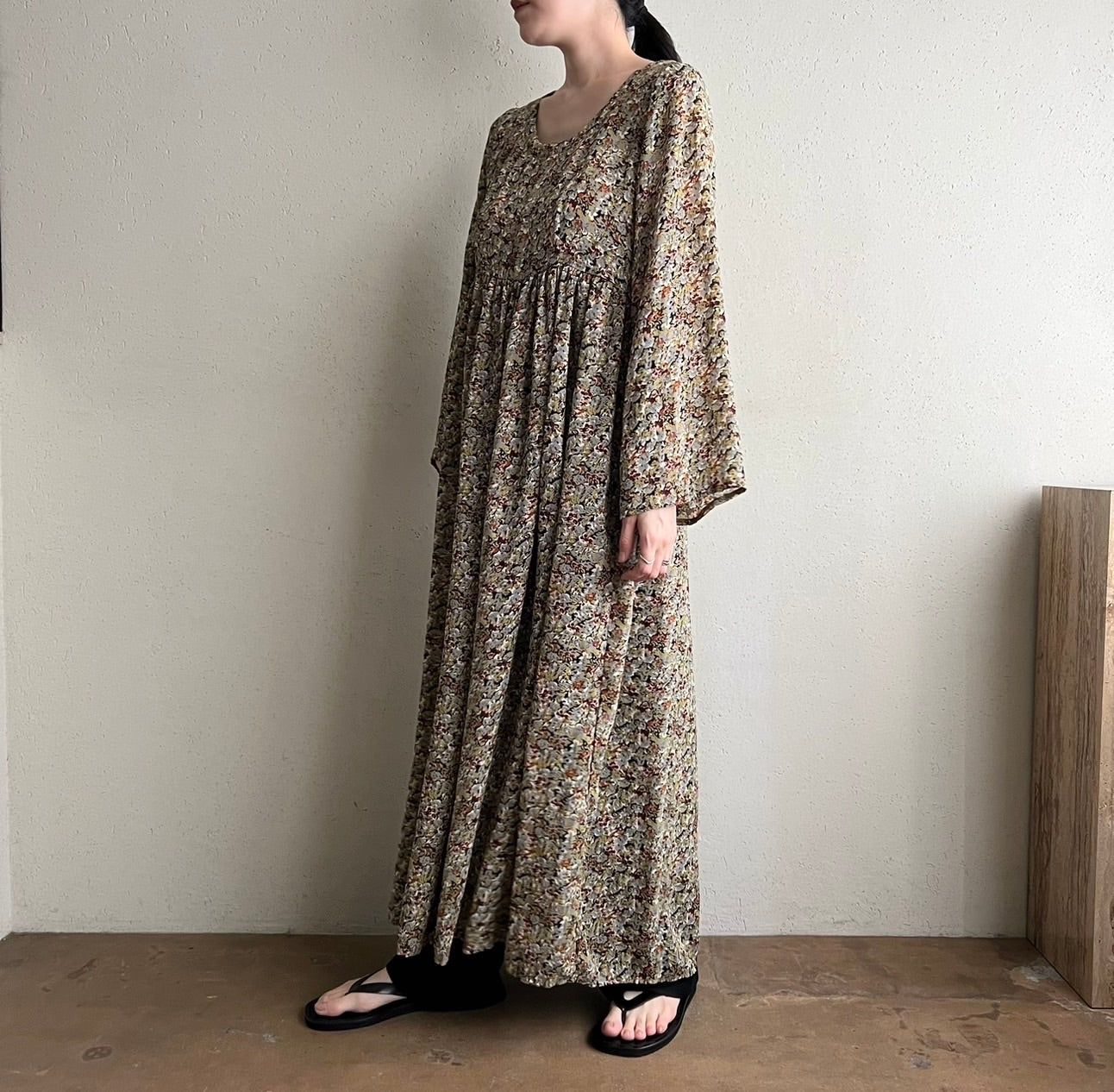 80s Printed Dress Made in New Zealand