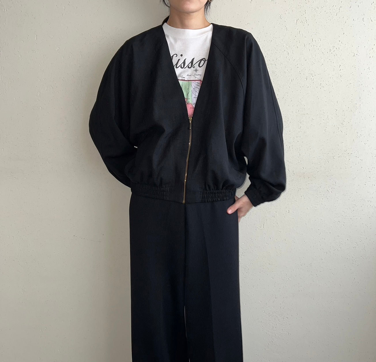 90s Zipped Light jacket Made in USA