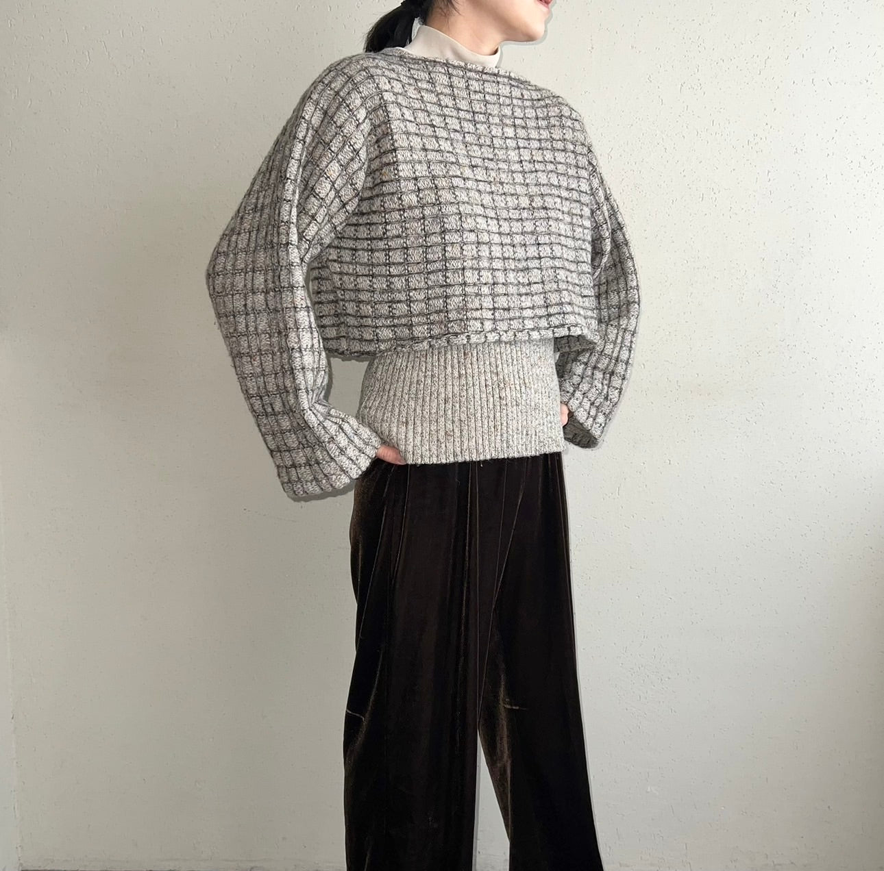 90s Cropped knit