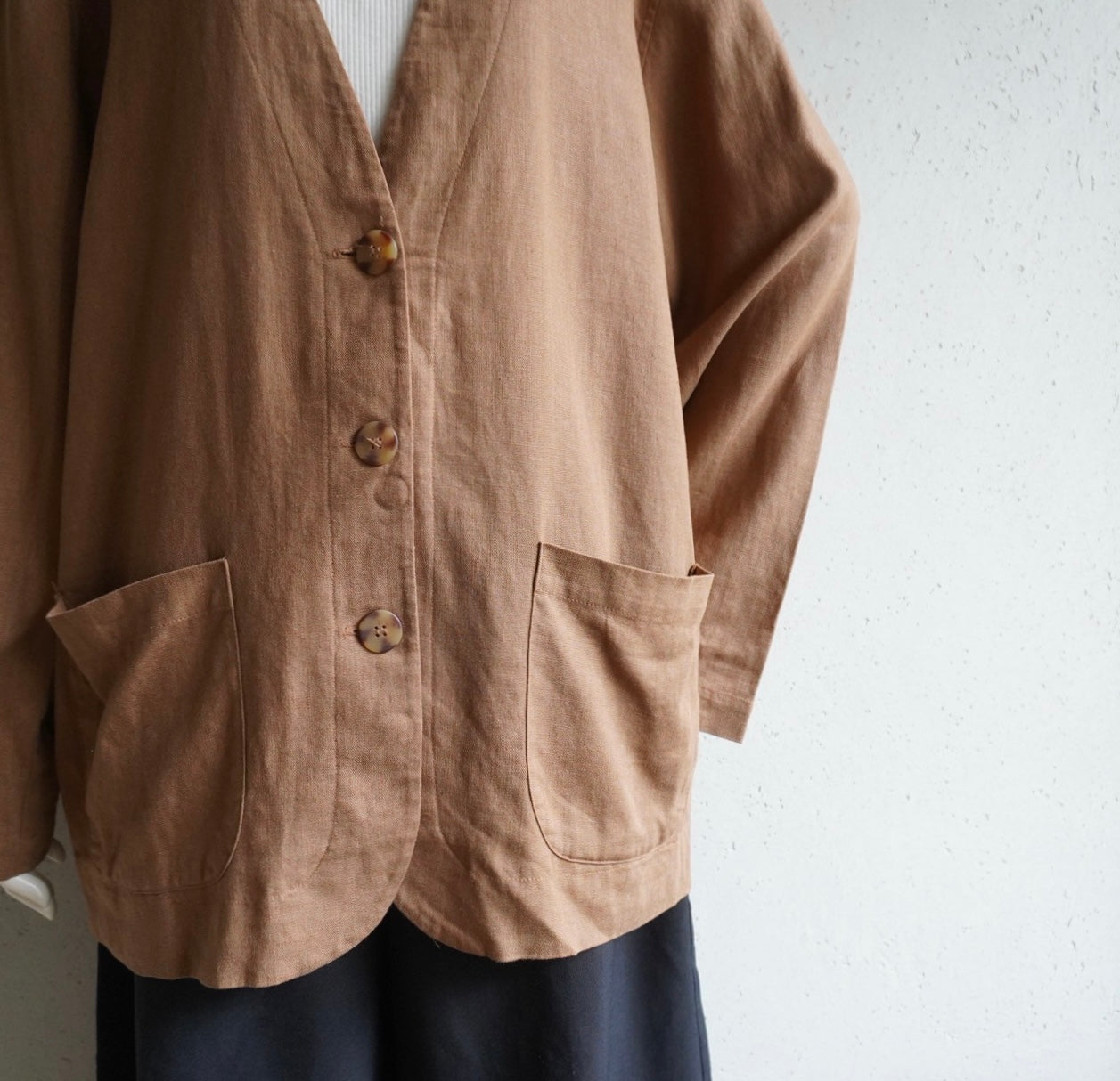 90s Linen Jacket,Blouse