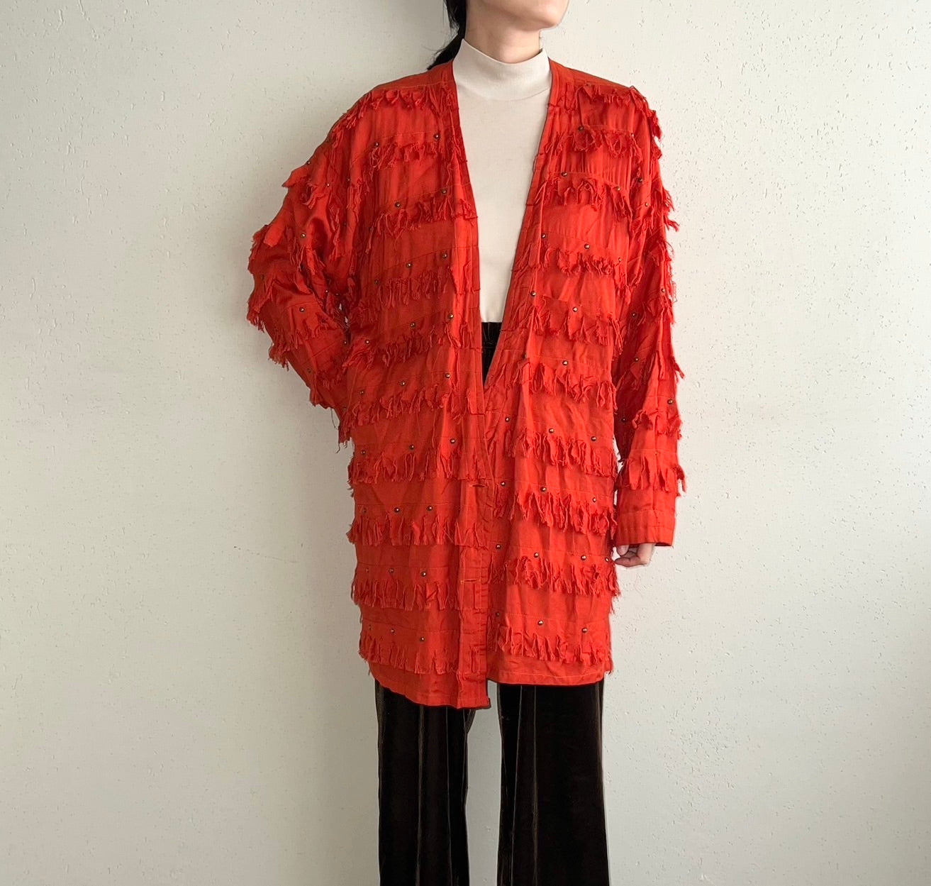 80s Rayon Fringe Jacket