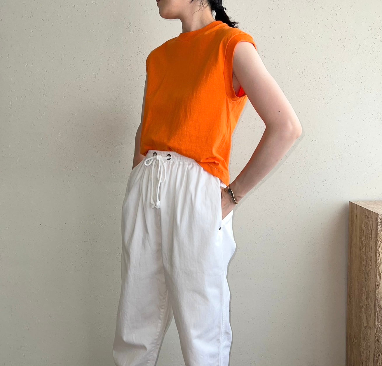 90s Sleeveless T-shirt Made in USA