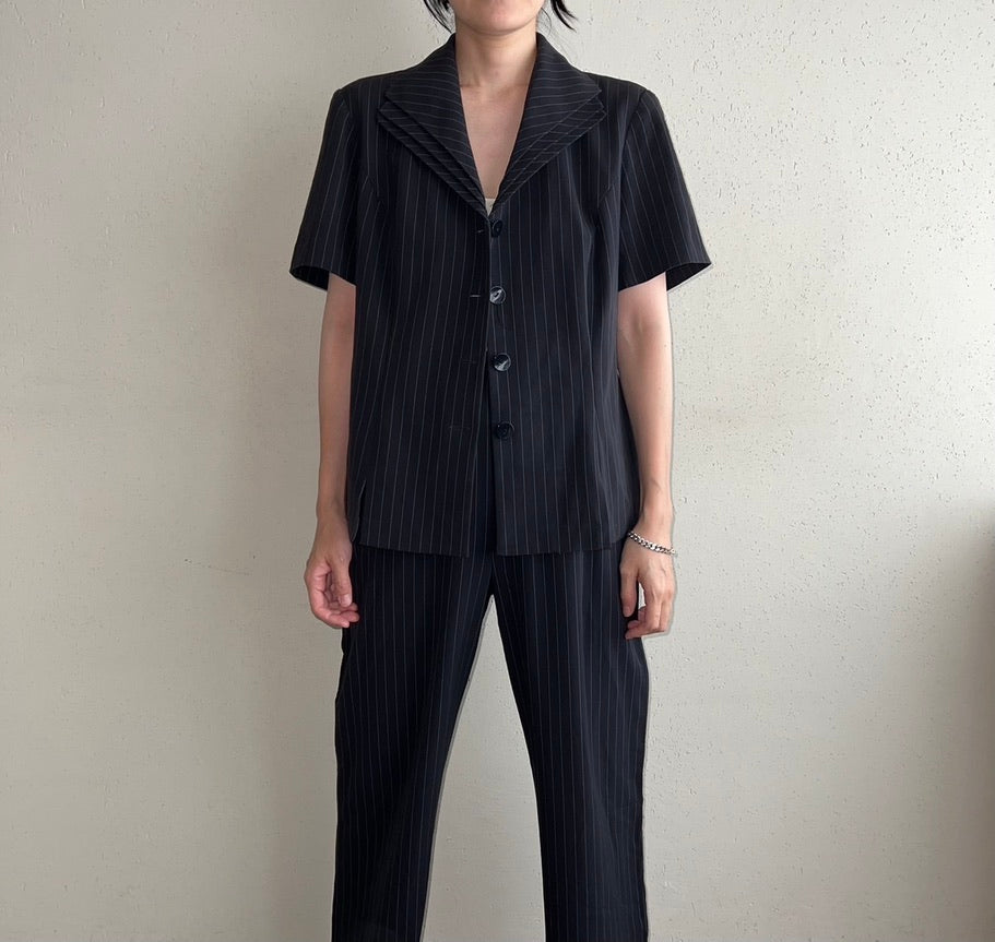 80s "DANNT & NICOLE" Striped Two-Piece