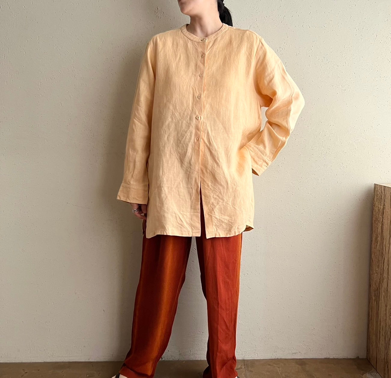 90s Linen Blouse