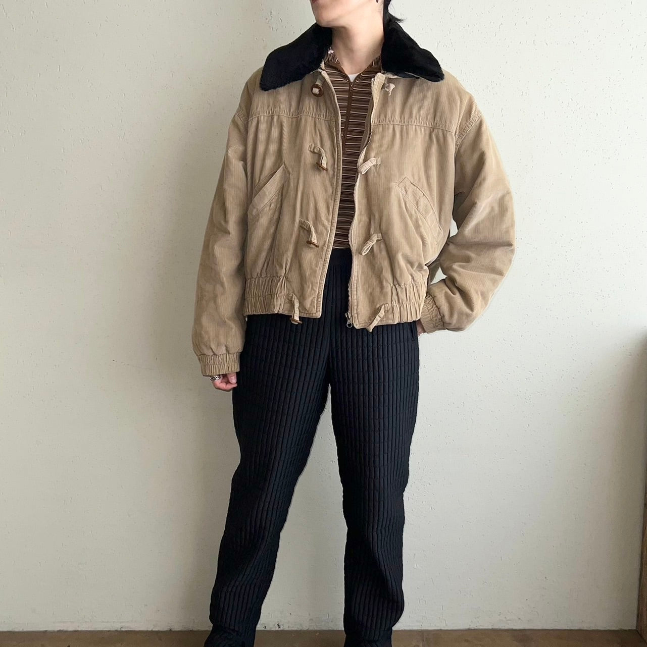 90s ”BLUE FAMILY BENETTON”Corduroy Jacket Made in Italy