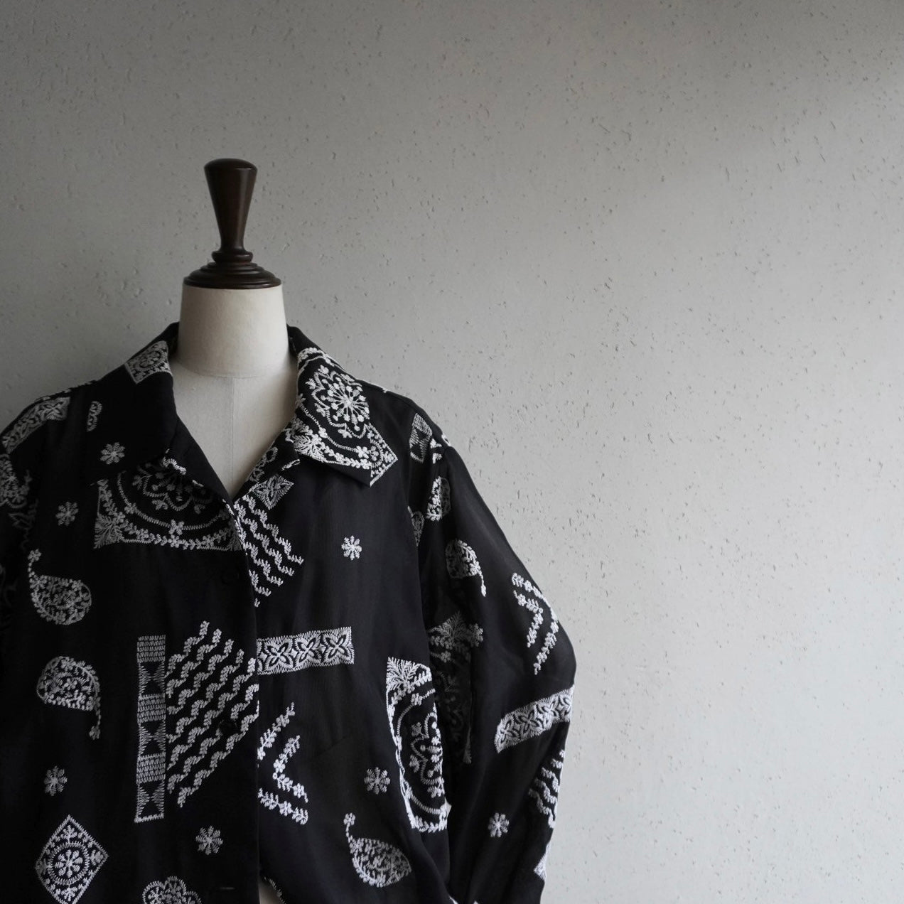Embroidery Sheer Shirt