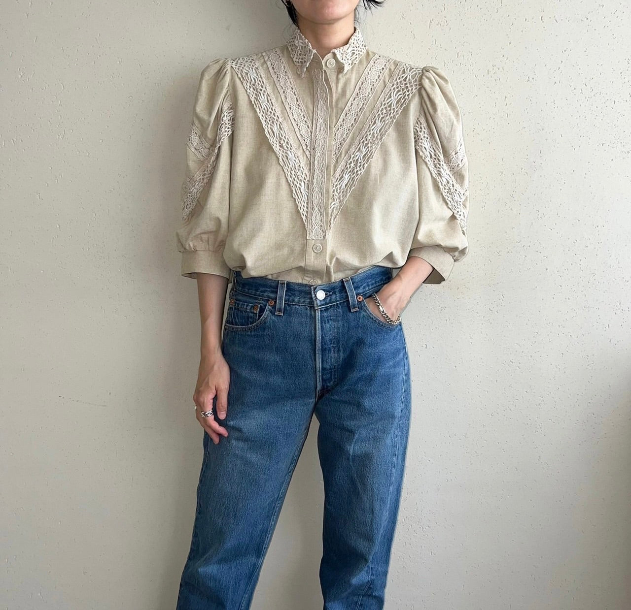 80s EURO Design Blouse