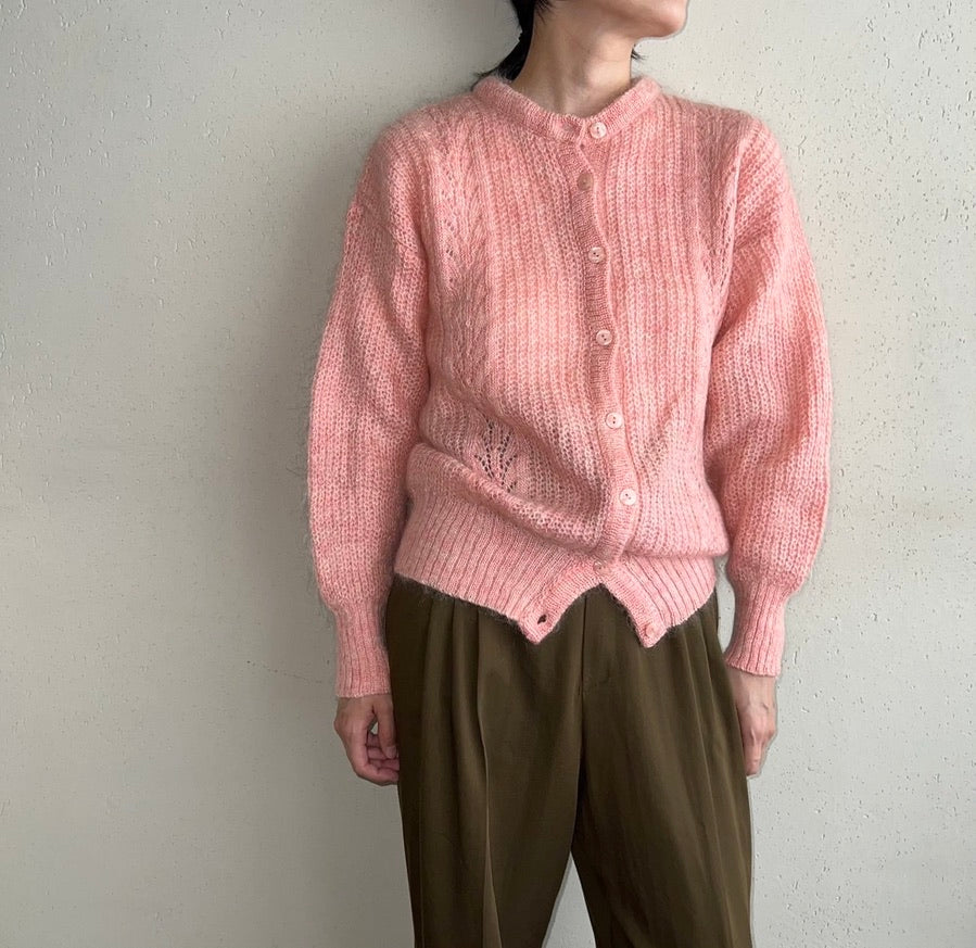90s Mohair Knit Cardigan Made in Britain