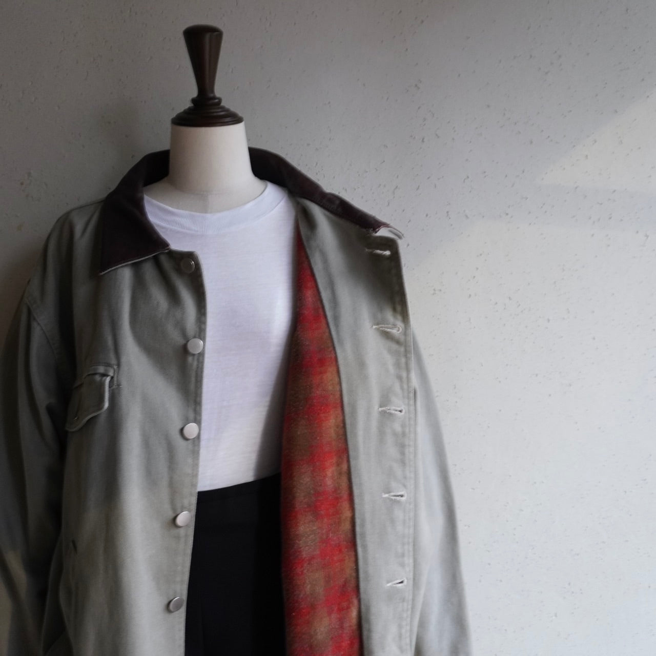 90s Leather Collar Jacket
