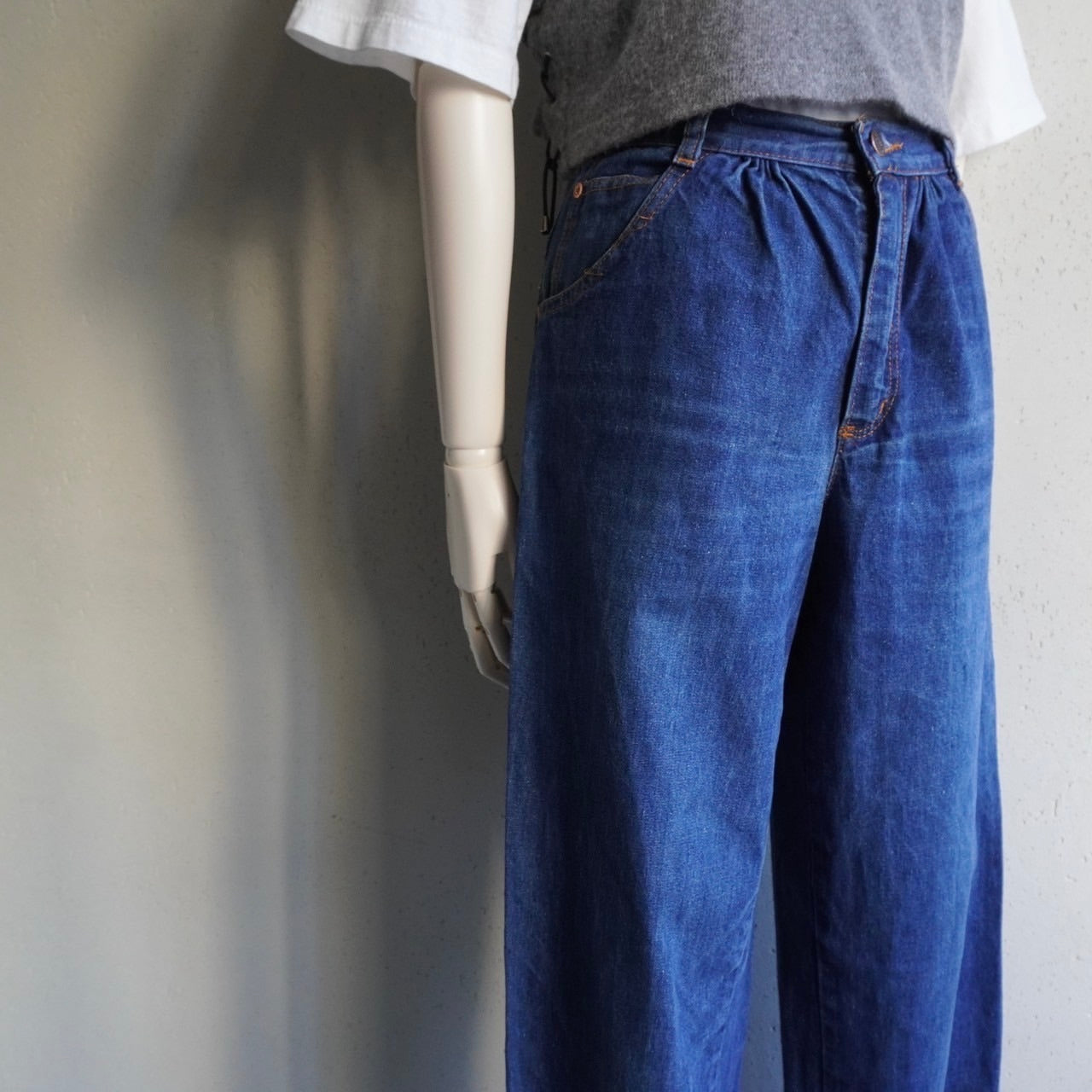 80s ”BENETTON" Wide Denim Pants