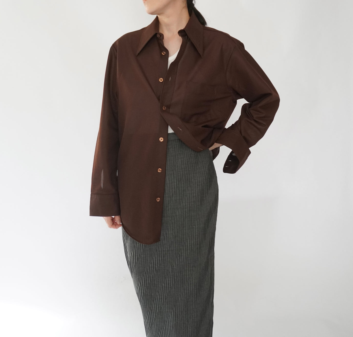 70s Brown Shirt