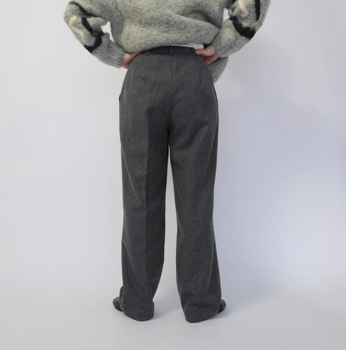 90s Gray Wool Pants