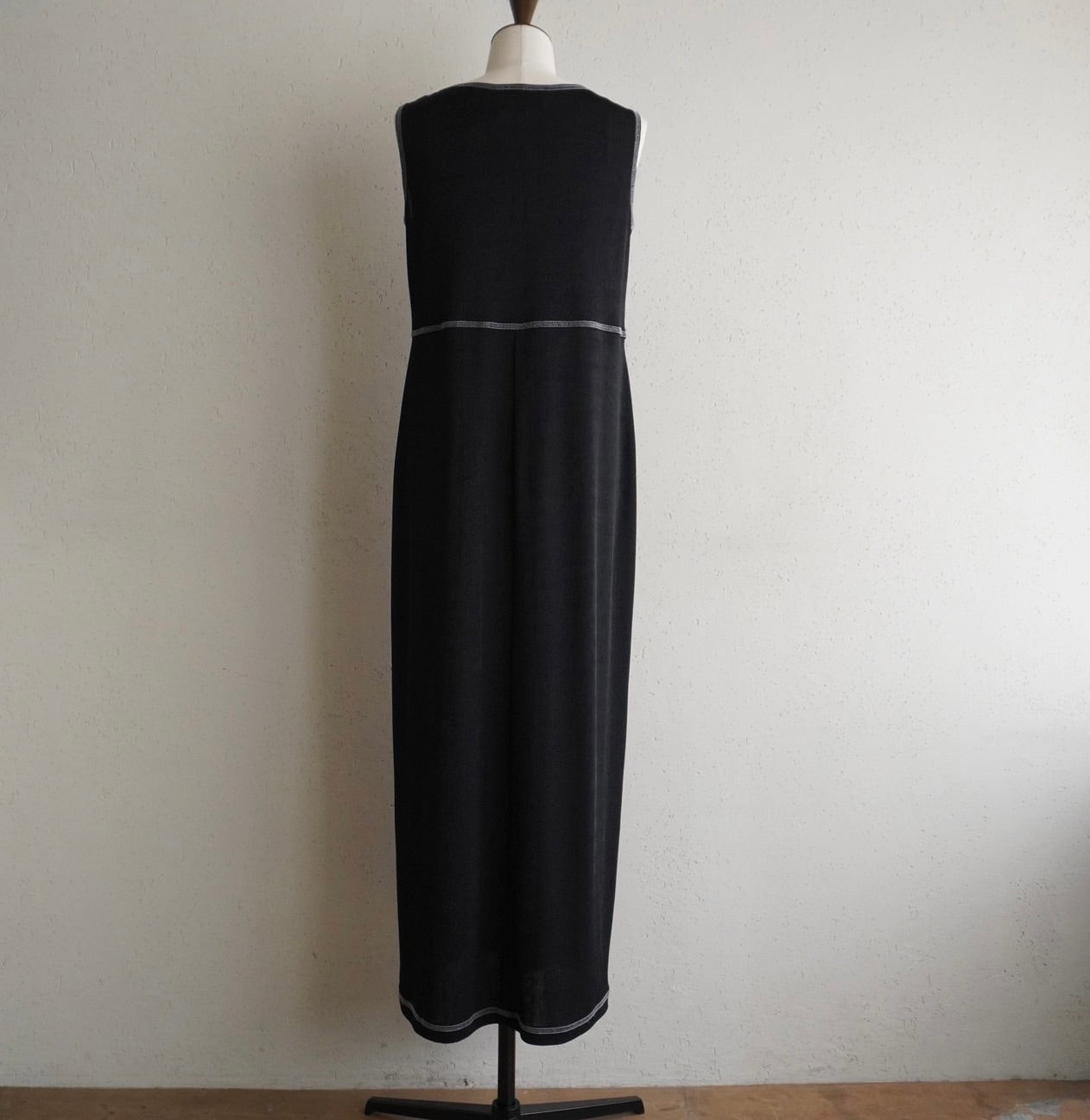 90s Black Sleeveless Dress Made in USA