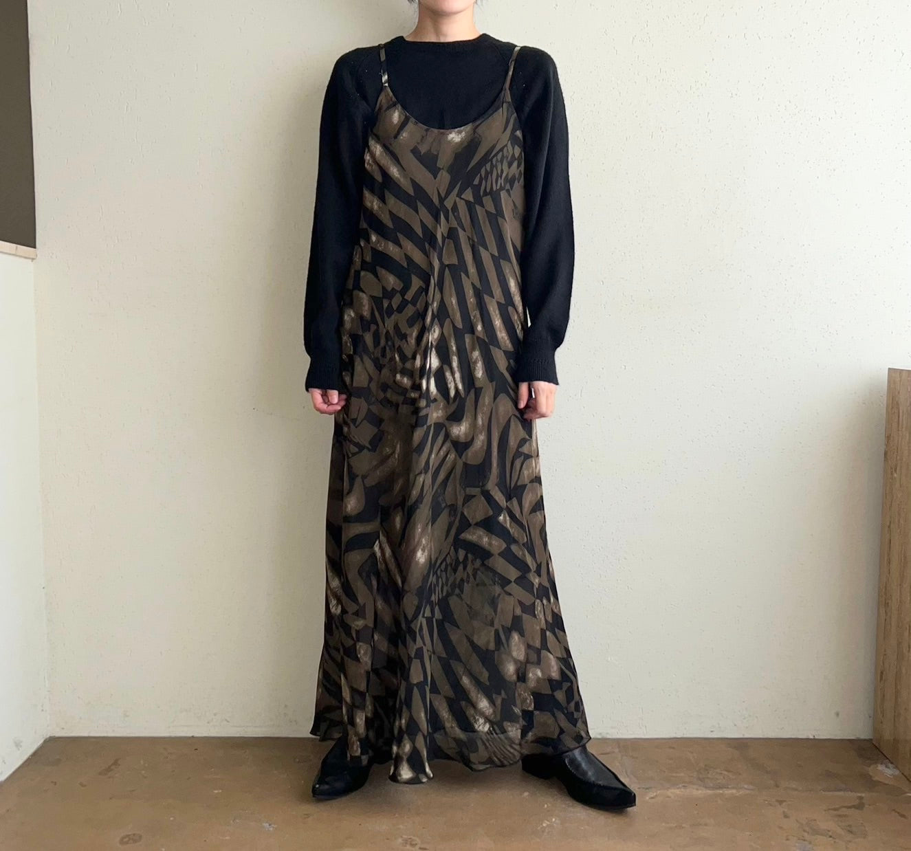 90s Print Dress Made in Italy