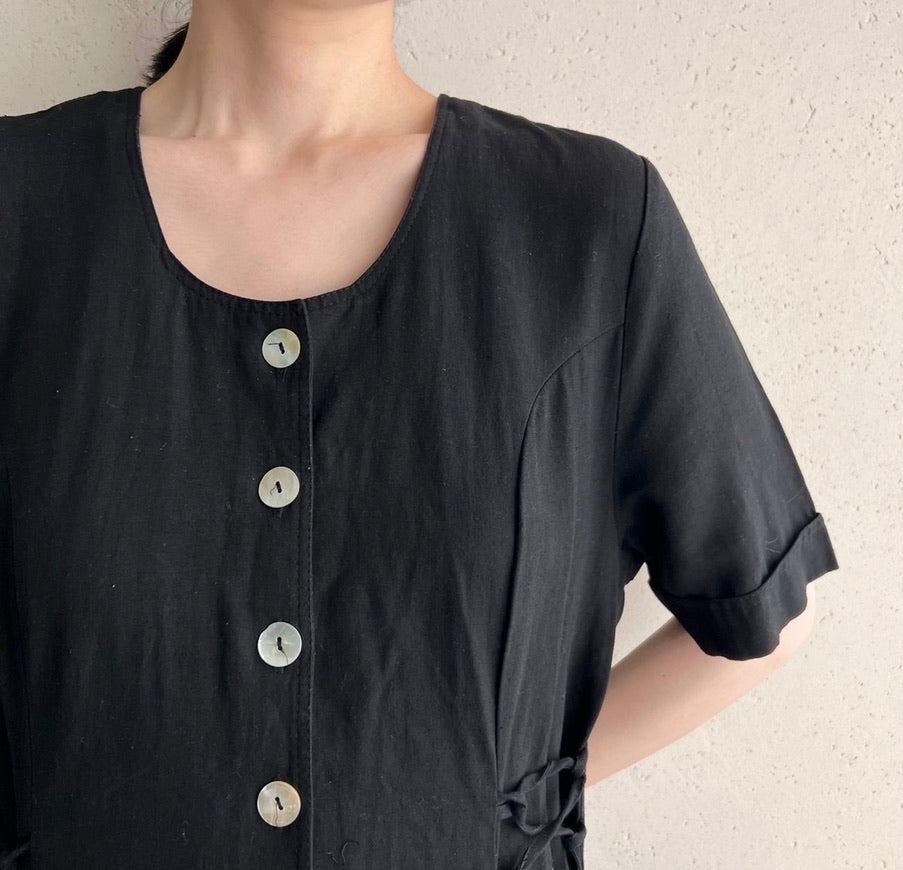 90s EURO Side Lace up Dress