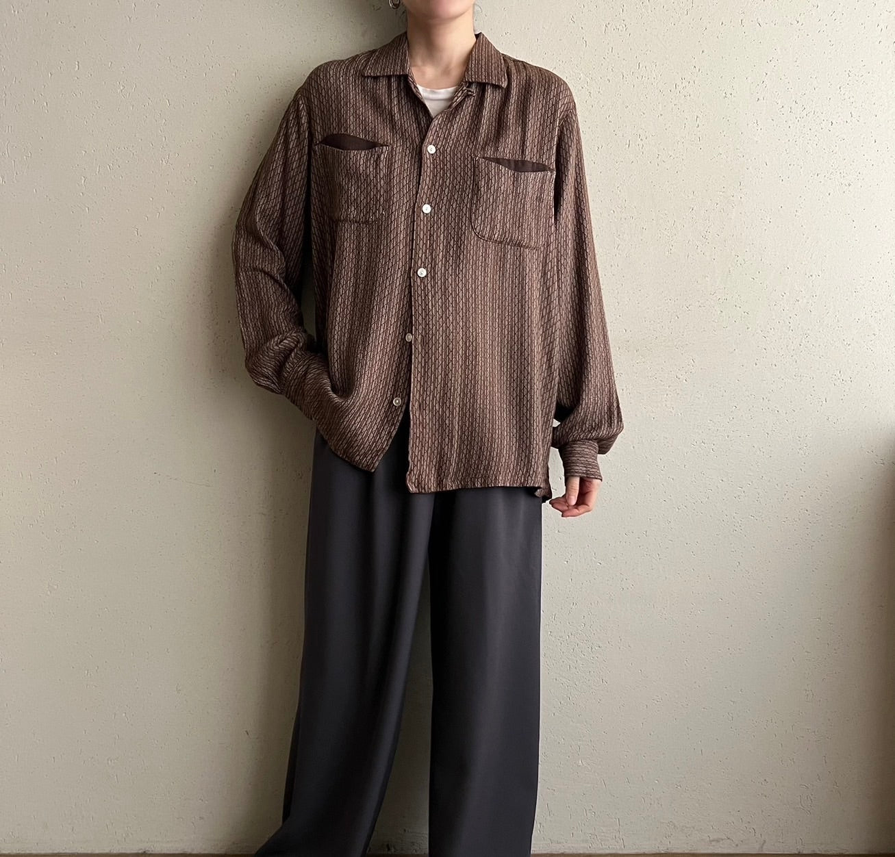 60s "SPIRE" Pattern shirt