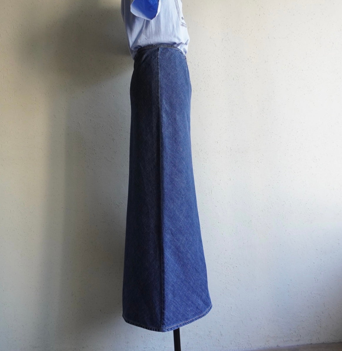 90s Denim Maxi Skirt Made in Italy