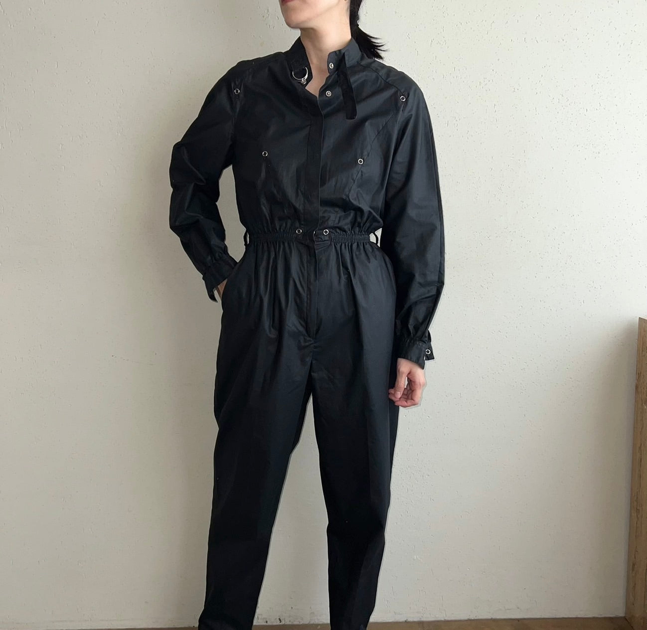 90s Black Jumpsuit Made in Australia