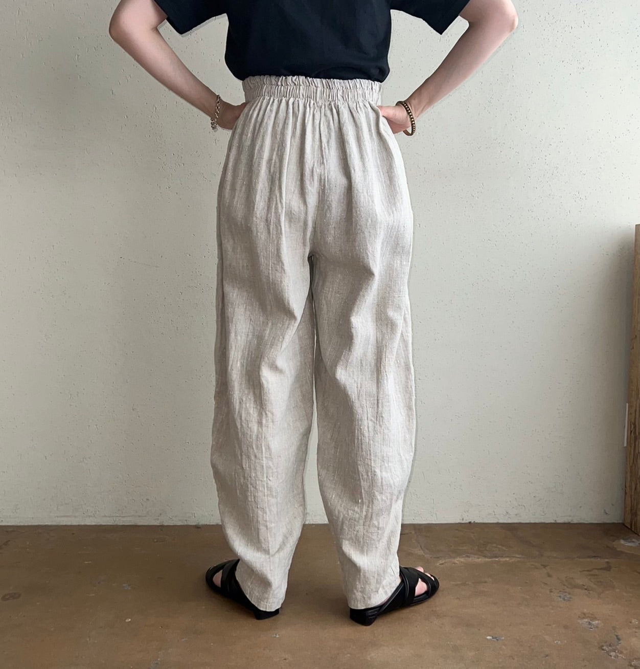 90s Lace Design Pants Made in Italy