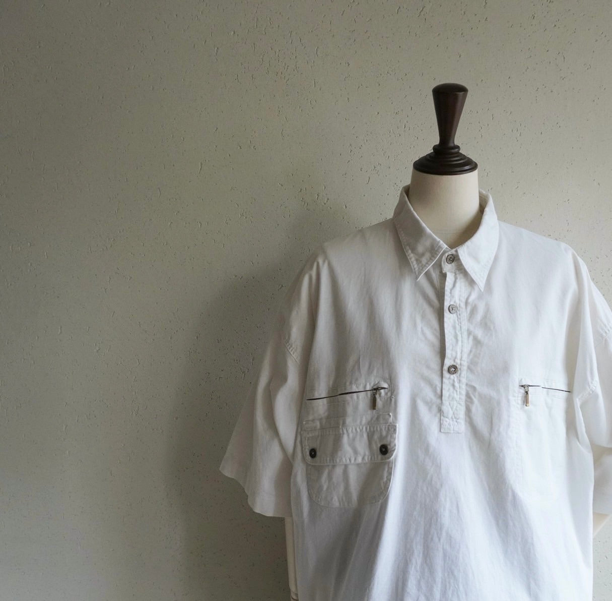 90s EURO Zip Design Top