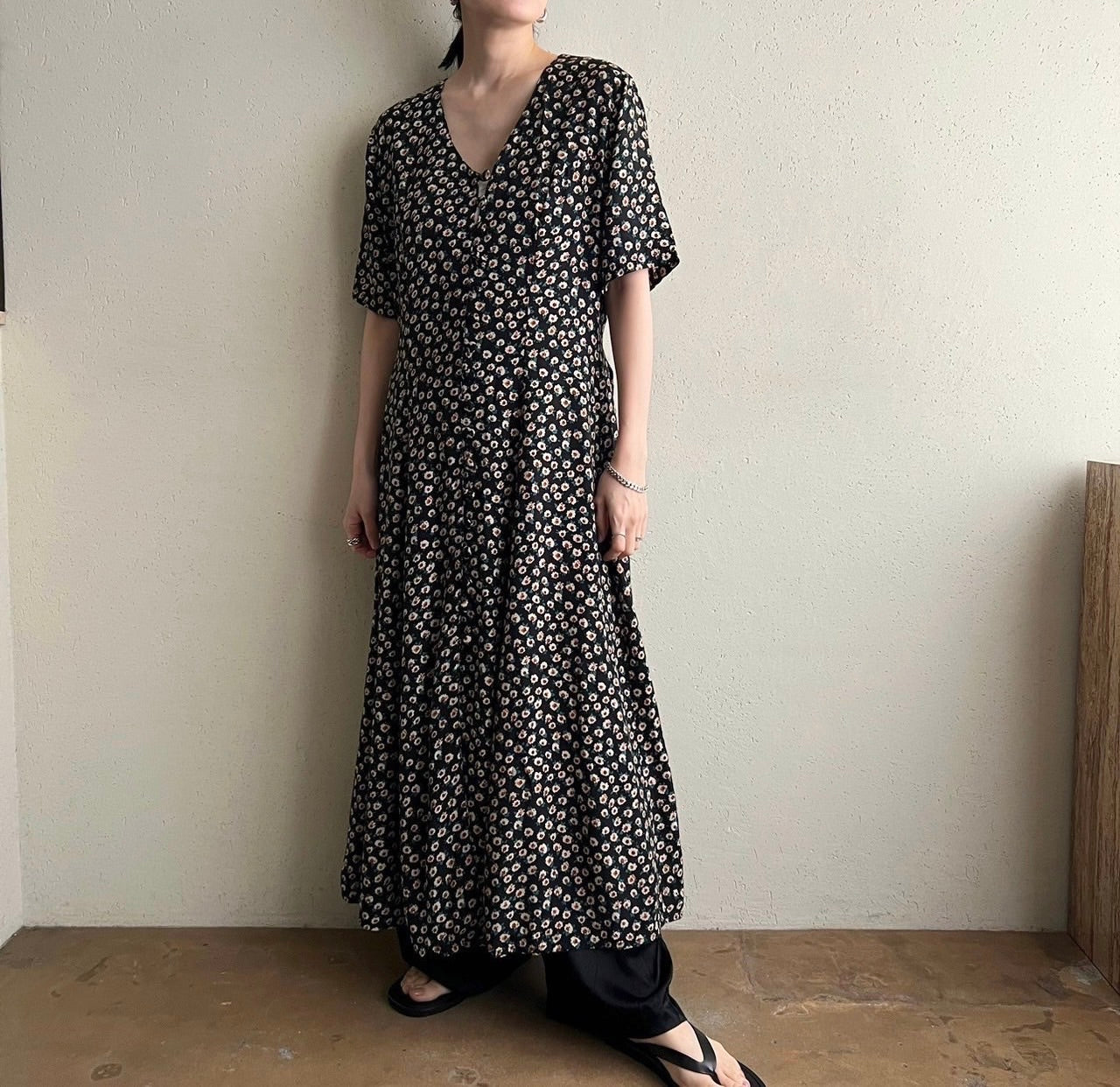 90s Printed Dress Made in Italy